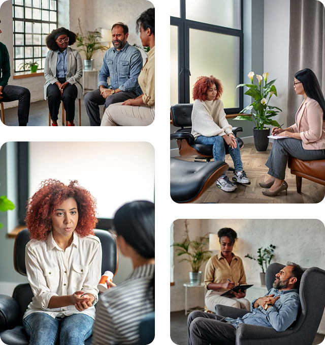 Colagem de sessões de psicoterapia e avaliação neuropsicológica